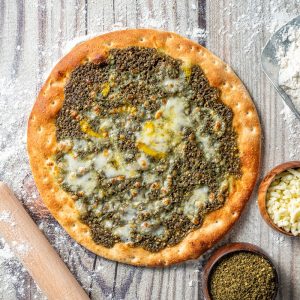 Zaatar With Cheese Manoushe